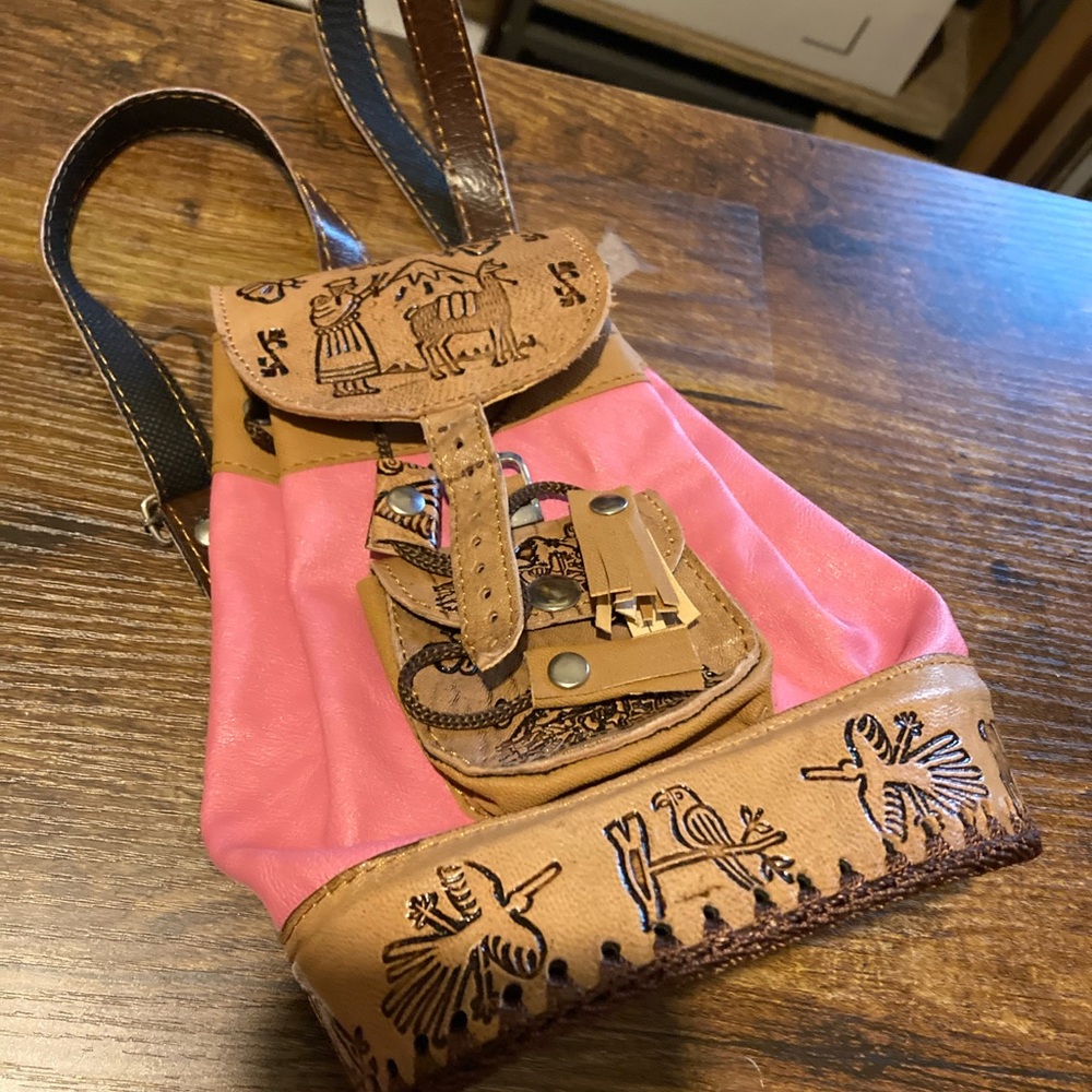Cusco Peru small textile fabric backpack